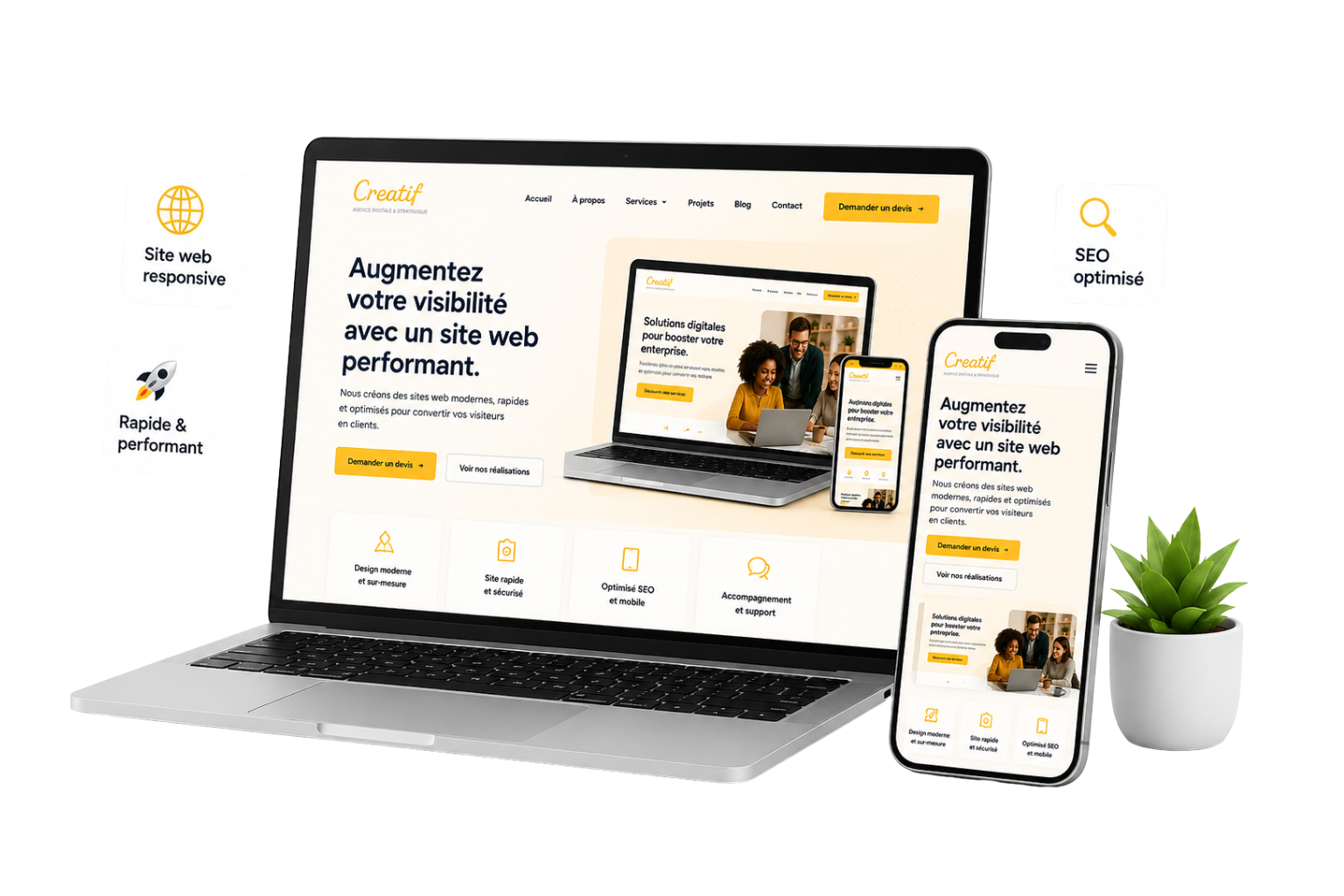 Création de site web par Createev